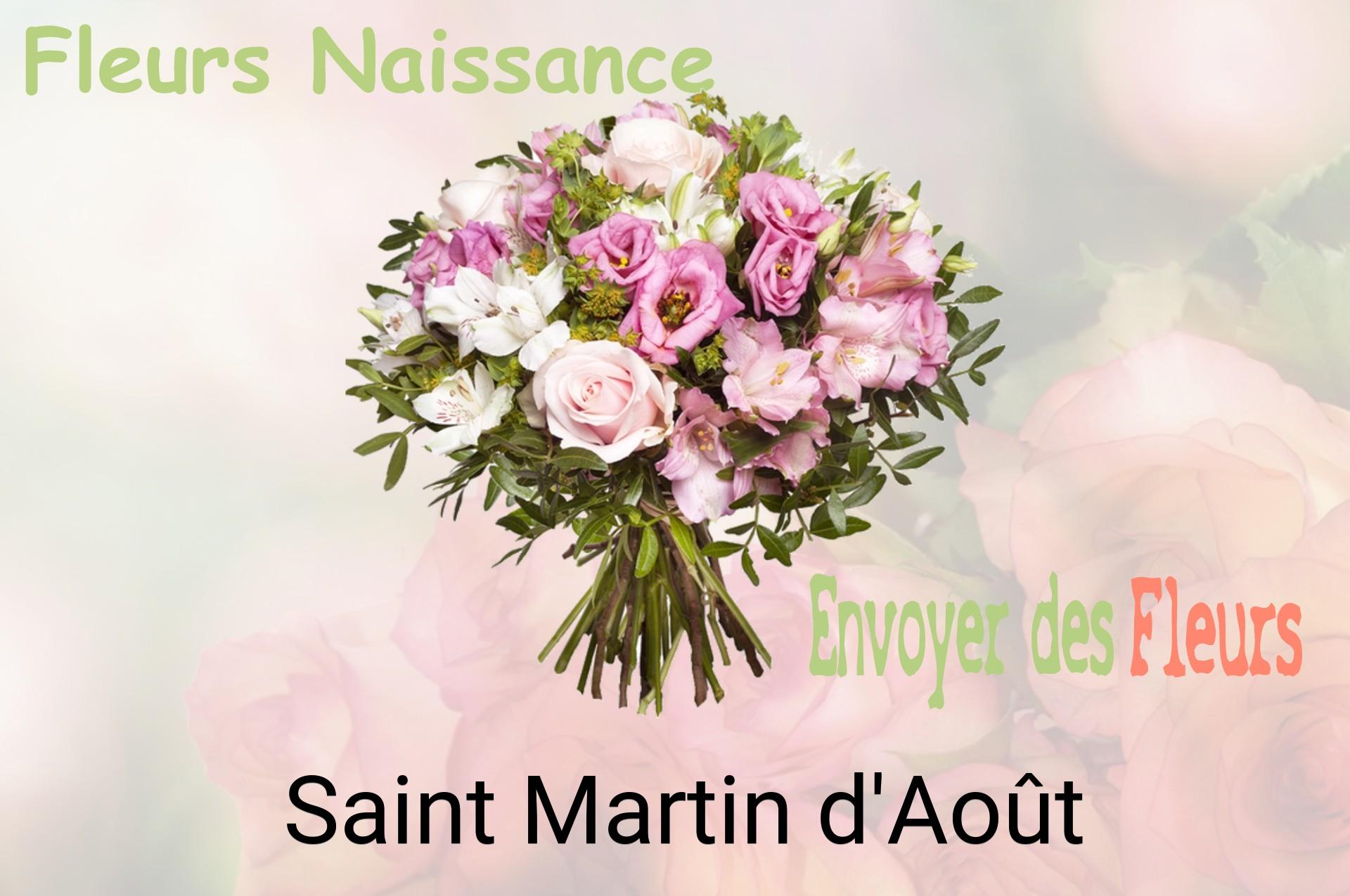 Bouquet de fleurs de naissance livré à Saint-Martin-d'Août